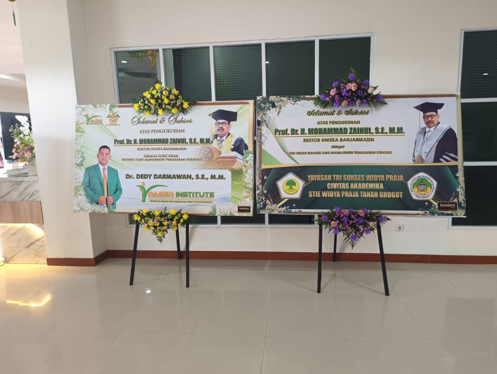Kunjungan Yayasan Tri Sukses Widya Praja pada Pengukuhan Rektor Uniska Banjarmasin